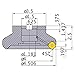 Mitsubishi Materials WSX445UR0407EA WSX445 Series Arbor Face Milling Cutter with Coolant, Right Hand, 45? Angle, 7 Teeth, 4" Cutting Dia, 1.5" Fixing Part Depth