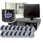 Videosecu 16 indoor Dome cameras system, including 1 DVR w/VideoSecu 16 Channel and DVD-RW backup based on Dell PC, 19" High resolution Dell LCD Monitor, Wall Mount Bracket for LCD, and 1TB HDD, 18 Channel 12VDC Power Supply, 1000FT Siamese Cable, 32 BNC Twist on, 16 Pigtails, and 1 CCTV Decal DVS16CCPMK 1SM