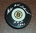 Milt Schmidt - Boston Bruins Autographed NHL Hockey Puck
