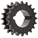 Martin Roller Chain Sprocket, Hardened Teeth, Taper Bushed, Type A Hub, Double Single Strand, 40 Chain Size