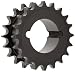 Martin Roller Chain Sprocket, Hardened Teeth, Taper Bushed, Type A Hub, Double Single Strand, 40 Chain Size, For 1215 Bushing, 0.5