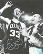 Larry Bird Signed 16X20 Photo - (Smoking Cigar) Boston Celtics - Authentic Celebrity Autographed