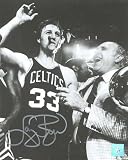 Larry Bird Signed 16X20 Photo - (Smoking Cigar) Boston Celtics - Authentic Celebrity Autographed