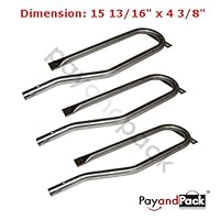PayandPack 15.7' x 4.375' MBP 13361 Universal BBQ Gas Grill Replacement Straight Stainless Steel Pipe Tube Burner for Jenn-Air, Nexgrill, Members Mark, Lowes Model Grills.