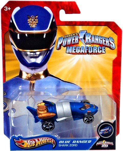 Hot Wheels Power Rangers Blue Ranger - Shark Zord- 20th Anniversary Vehicle