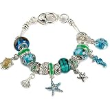 Bay Studio Sea Life Charms & Glass Bead Bracelet