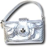 Steve Madden Snake Case for Most Small Cell Phones - Silver