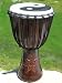 24 X 13-14 African Style Djembe Hand Drum has 7 Point Star to Represent the 7 Directions and the 7 Elements