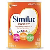 Similac Sensitive Infant Formula with Iron, Powder, One Month Supply, 2.18 lbs/989 gms (Pack of 3)