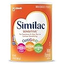 Similac Sensitive Infant Formula with Iron, Powder, One Month Supply, 34.8 ounces (Pack of 3)