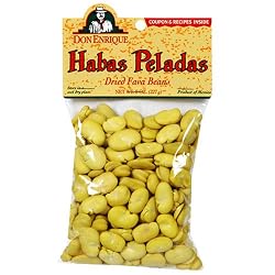 Don Enrique Habas Peladas Dried Fava Beans, 8-Ounce Bags (Pack of 12)