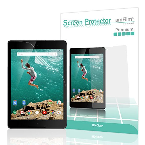 Nexus 9 screen protector, amfilm® premium hd clear scr…