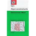 DAV Alpenvereinskarte 10/1 S Steinernes Meer 1 : 25 000 Wegmarkierungen und Skirouten: Topographische Karte