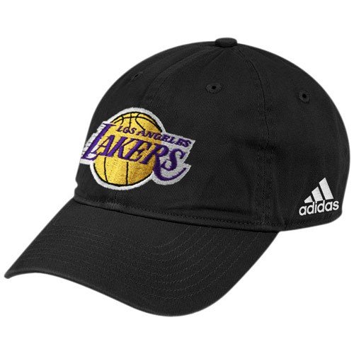 adidas Los Angeles Lakers Black Primary Logo Adjustable Hat