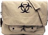 9139 KHAKI ''BIO-HAZARD'' VINTAGE BAG 15 X 11 X 4