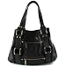 Urbancode Black Leather Small Shoulder Bag