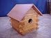 Log Cabin Birdhouse with Rustic Copper Roof. This Primitive Country Birdhouse Will Delight Any Bird Lover and Enhance Your Country Home Decor. Of Course This Wooden Birdhouse Is Amish Handcrafted Like All Our Products. We're Sorry but the Copper Roof Is Not Shown in the Photo.