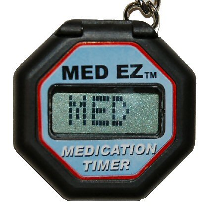 e-pill Keychain Pill Timer with Alarm + Visual Medication Reminder. Developed by a registered nurse. Simple, compact (