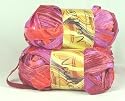 Ribbon Knitting Yarn 50gm 10balls/Pk - Red/Burgundy