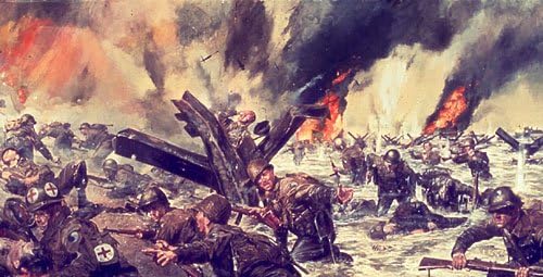 "29 Let's Go" - James Dietz - National Guardsmen of the 29th Blue and Gray Division World War II Military Art (Publishers Proof)