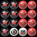 Tampa Bay Buccaneers Home and Away Complete Billiard Ball Set