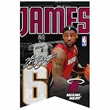 NBA Miami Heat LeBron James Premium Felt Banner 17-by-26