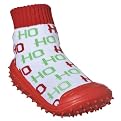 Pre-Walk Skidders Afton Hohoho Sock Shoes - Red/White