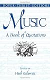 Music: A Book of Quotations (Dover Thrift Editions)