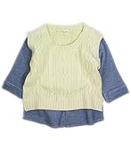 キッズズー Kid's Zoo ベストレイヤードセーター 70cm OW