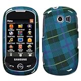 Blue Plaid Protector Case for AT&T Samsung Flight II A927