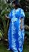 Apparel : Hawaiian Kimono, Blue/white flower