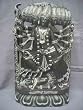 Goddess Kali -The Ferocious Devi Goddess Handcarved Natural Black Stone Statue 16 Inches
