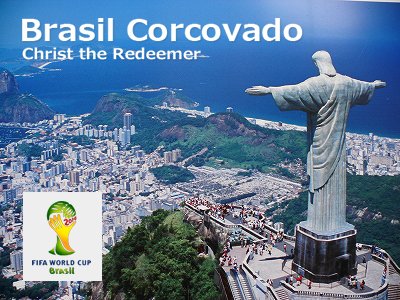 キリスト像(コルコバード像) 8インチ / 2014ワールドカップ開催国ブラジル・リオデジャネイロの象徴