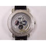 Floating Diamonds Watch, JoJIno Solid Stainless Steel w/ Yellow Floating Stones Genuine Diamond Bling Watch