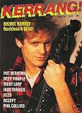KERRANG Magazine # 89 BRYAN ADAMS, OZZY, MEAT LOAF