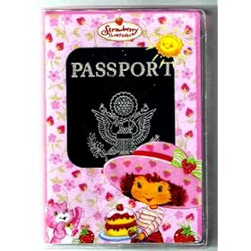  Strawberry Shortcake with Custard & Cake Glitter Passport Cover