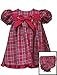 Rare Editions Infant Girls Red Plaid Dress Set