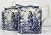 Blue Joan of Arc Fine Porcelain China Cream and Sugar Set