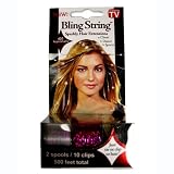Hologram Bling String 500' Hair Tinsel with Clips