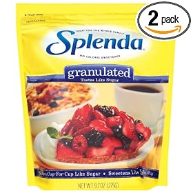 SPLENDA No Calorie Sweetener Granular, 9.7-Ounce Resealable Bags (Pack of 2)