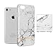 GMYLE Marble iPhone 7 Case Gold, Marble iPhone 8 Case Gold, [Gold Accent][White Gold Marble] Slim Glossy Hard Cover Case - Ultra Low Profile