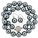 Luxurious Shell Pearl Majorca Necklace Black 14mm 18