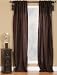 Window drape panel chocolate 96 inches textured polyester hidden tabs