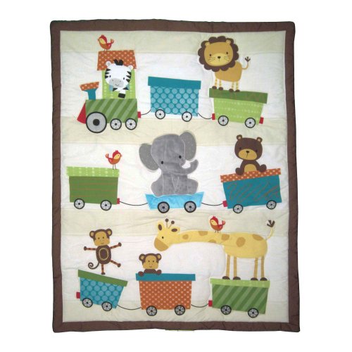 Bedtime Originals 3 Piece Crib Bedding Set, Choo Choo