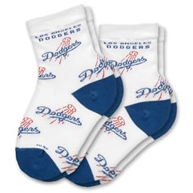 Click here to buy Los Angeles Dodgers Kid's Infant Socks (2 Pack).