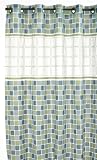 Hookless Mosaic Vision Peva Shower Curtain, Jade