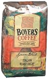 Boyer's Coffee Italian Roast Decaf, 16-Ounce Bags (Pack of 2)