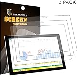 Mr Shield Microsoft Surface Pro 3 12 inch Anti-glare Screen Protector [3-PACK] with Lifetime Replacement Warranty
