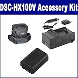 Sony DSC-HX100V Digital Camera Accessory Kit includes: ST60S Case, SDM-109  ....