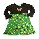 Girlfriends by Anita G - Girls Long Sleeve Dress, Brown, Green